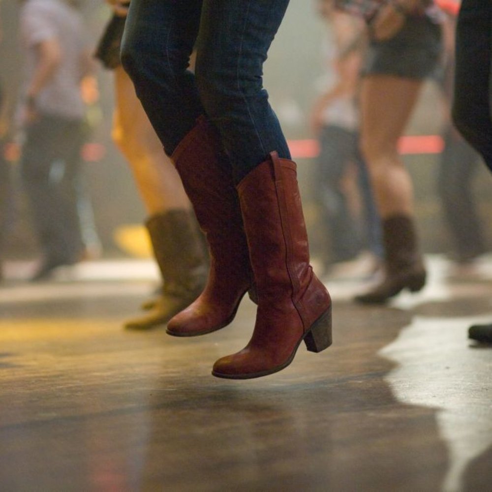 VINTAGE 1980's Frye Pull On Cognac Brown Leather Cowgirl Southern Heeled Boot - Picture 4 of 14